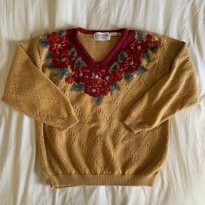 Vintage Jantzen Hand Embroidered Sweater